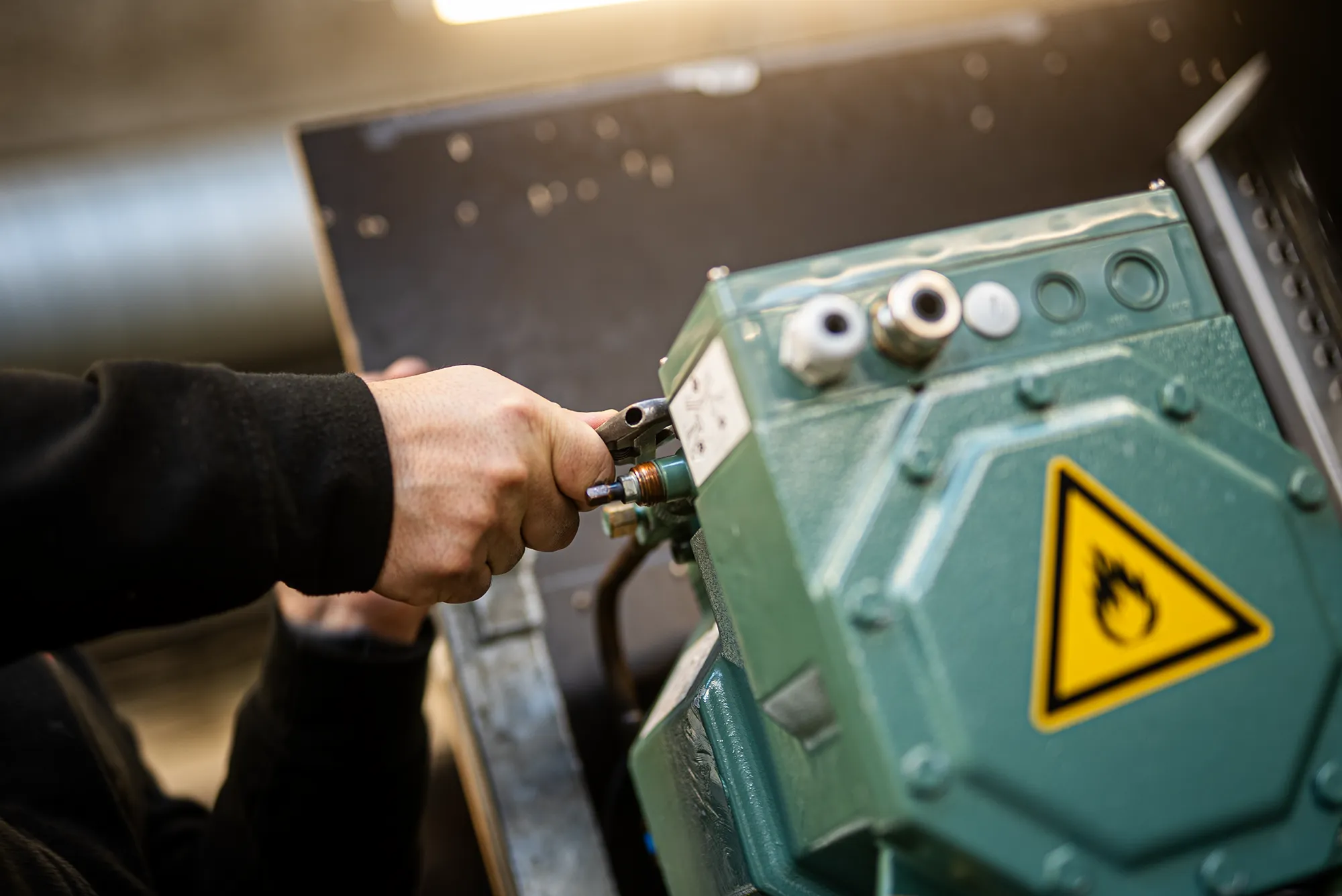 Arbejde med brandbare kølemidler